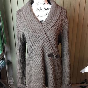 Calvin Klein taupe sweater dress